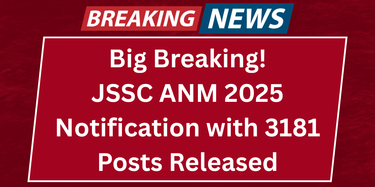 JSSC ANM Recruitment 2025
